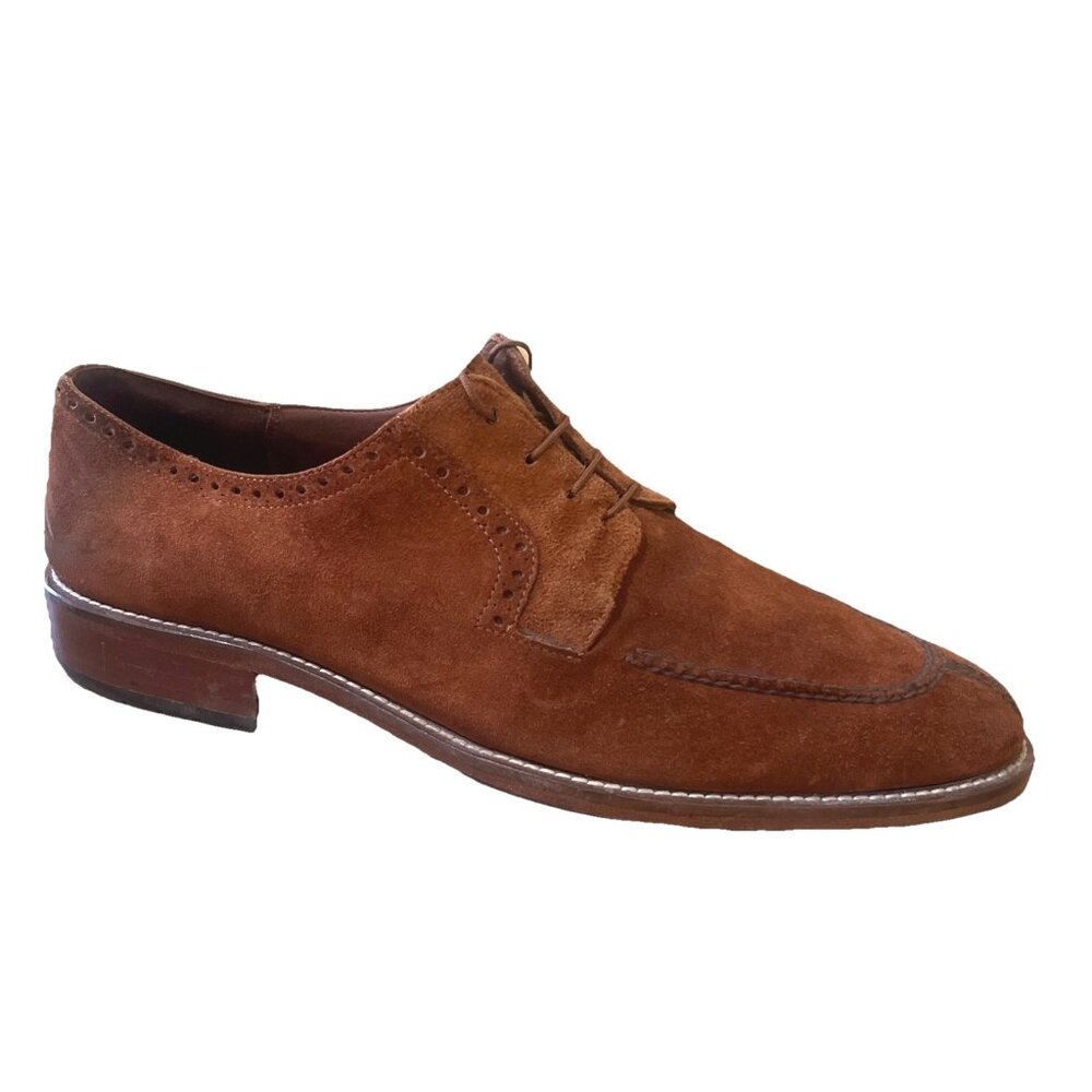 Alan Payne Wembley Ike Behar Brown Leather Lace Up Mens Shoe Sz 11.5 Split Toe